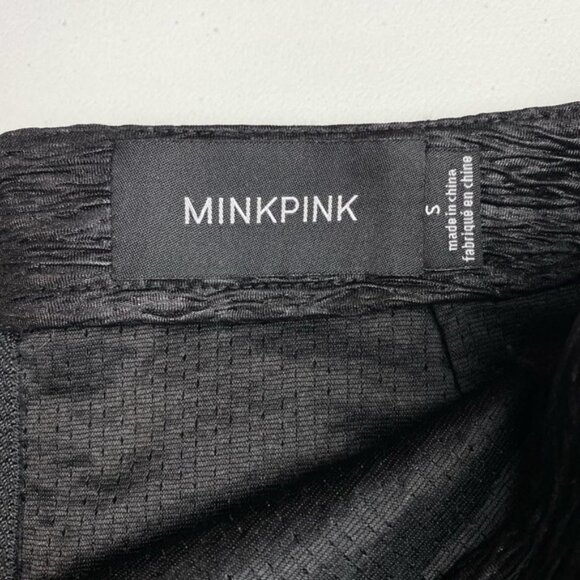 MINKPINK Urban Outfitters Never Land Split Hem Textured Skirt Sz Small - Picture 4 of 5